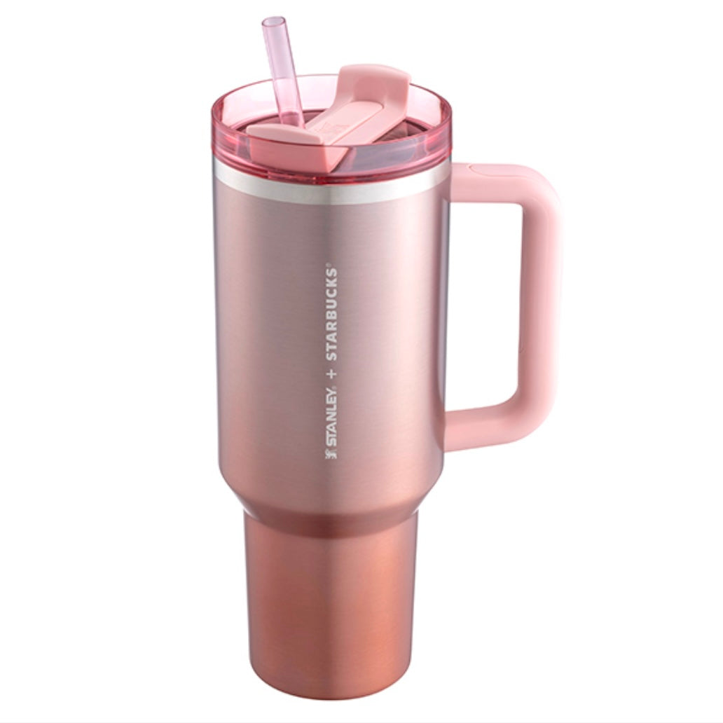 *PRE-ORDER* Starbucks Taiwan x Stanley 2025 Rose Gold 40oz Stainless Steel Tumbler