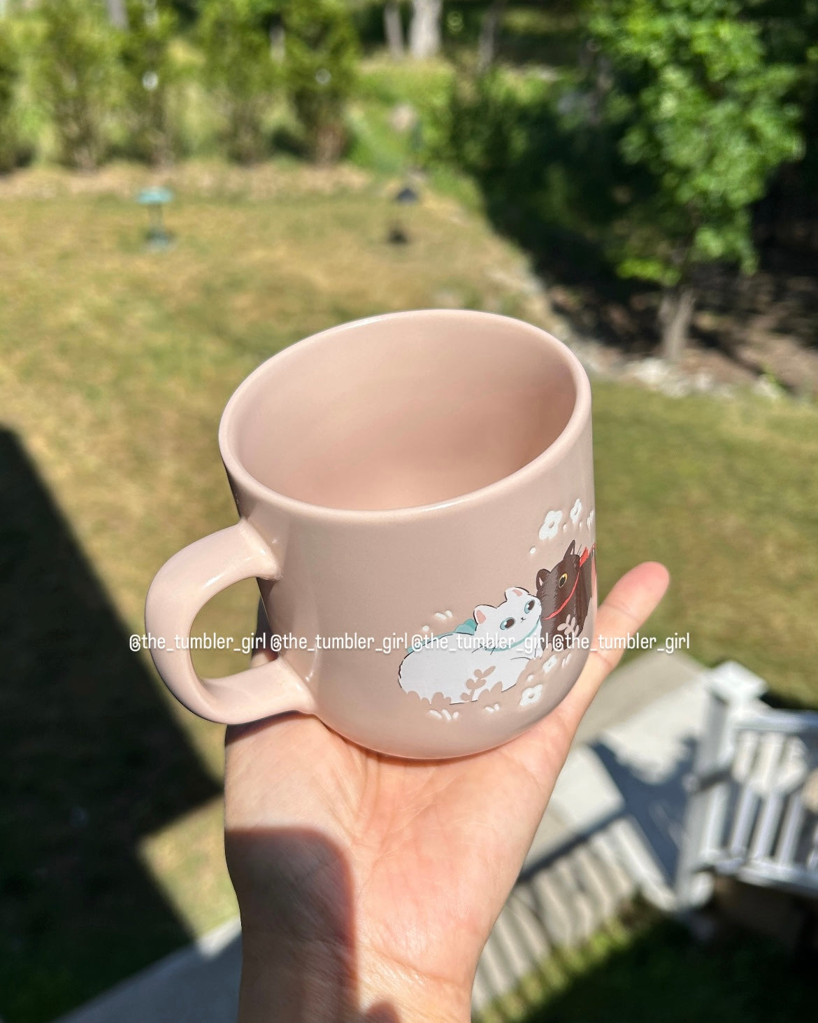 2026 Taiwan Exclusive 12oz Moments In The Garden Cats Ceramic Mug (READY TO SHIP)