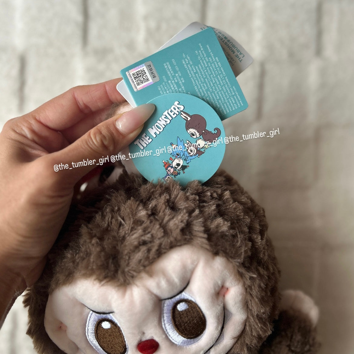 POP MART POP LAND LABUBU Hand Puppet Plush (Brown/Light Brown)