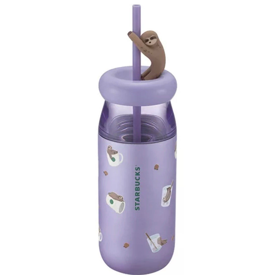 Starbucks Taiwan 17oz Sleepy Flopping Sloths Stainless Steel Tumbler