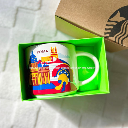 Starbucks You Are Here Collection Roma Italy 14oz Ceramic Mug (READY TO SHIP)