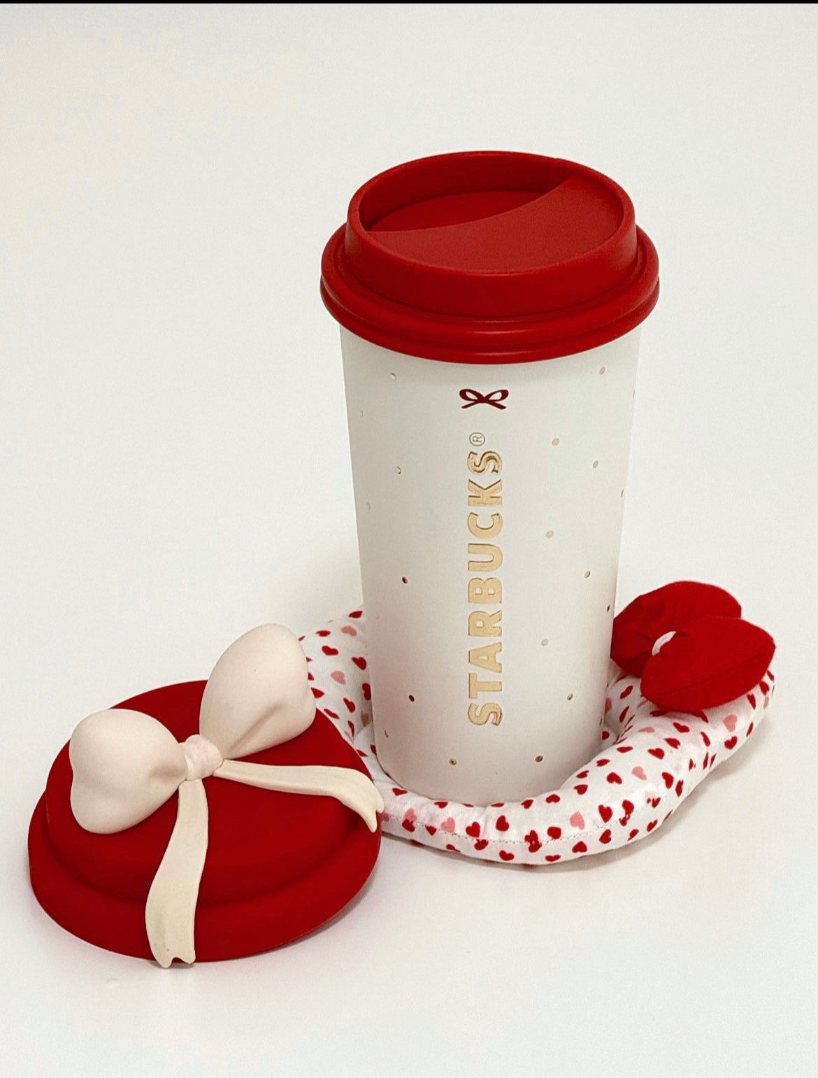 Starbucks China 2025 Holiday 14.5oz Red Bow Stainless Steel Cup (READY TO SHIP)