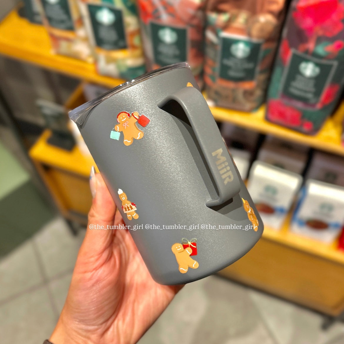 Starbucks Gingerbread Man Travel Stainless Steel Mug 16oz (READY TO SHIP)