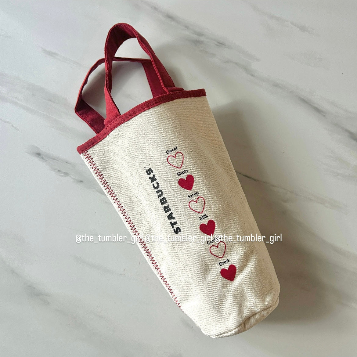 Starbucks Taiwan Valentine’s Day love classic tumbler bag