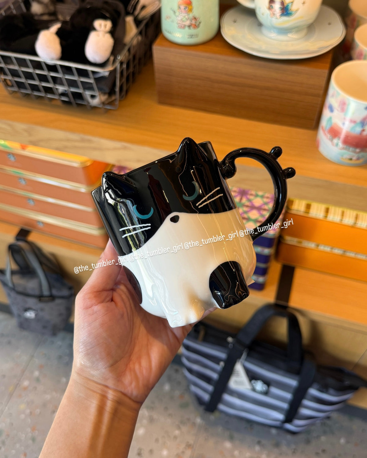 2026 Taiwan Black Cat Fairy Band Release 14oz Color-Changing Eyes Ceramic Mug (Ships Early November)