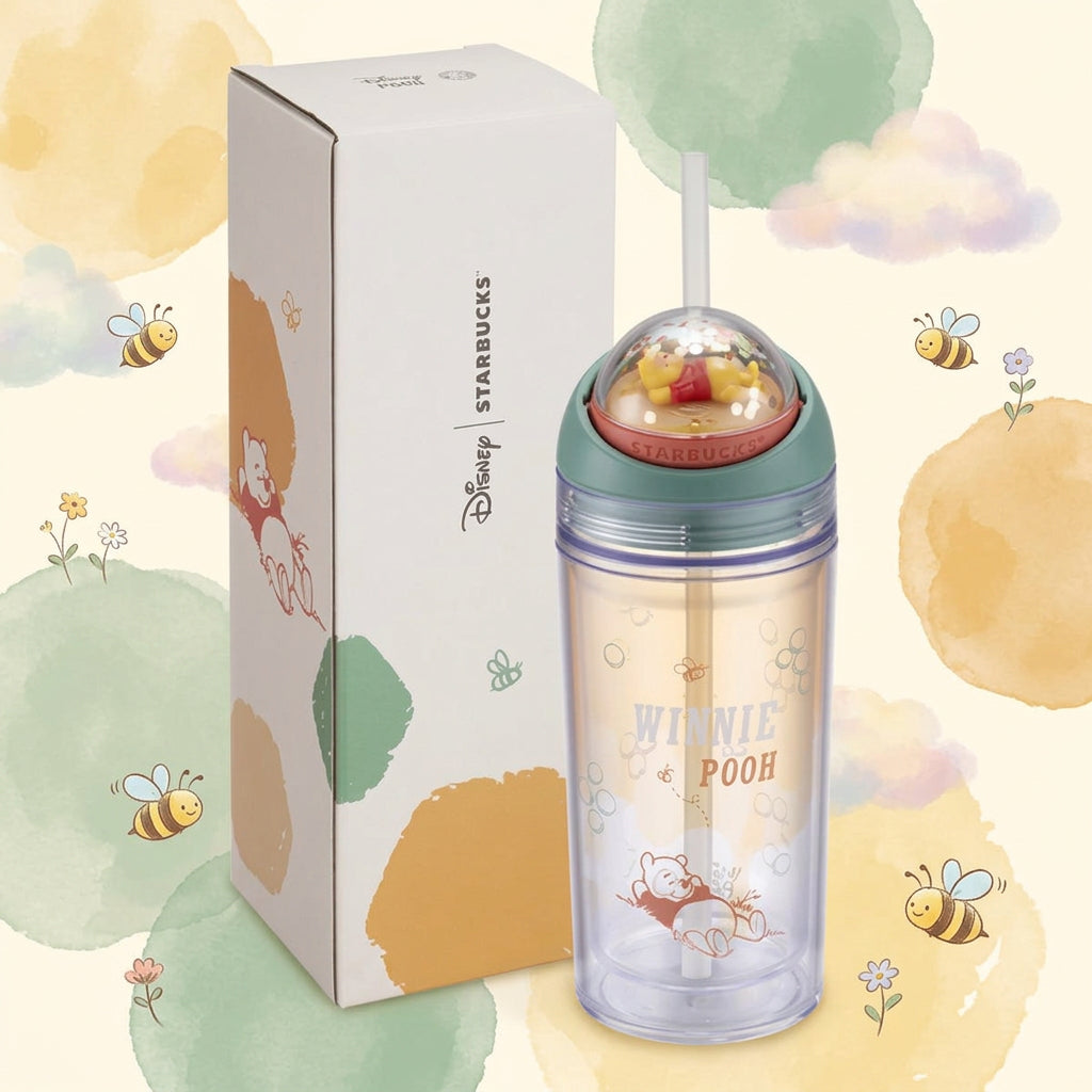 2026 Taiwan Release Winnie The Pooh Series 12oz Spinning Cold Cup Tumbler (Ships Early November)
