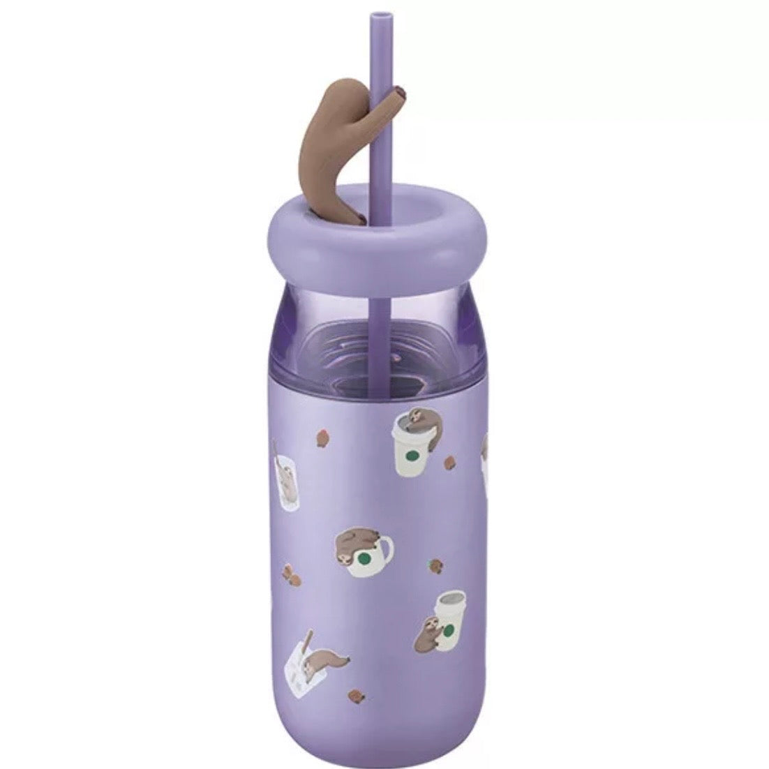 Starbucks Taiwan 17oz Sleepy Flopping Sloths Stainless Steel Tumbler