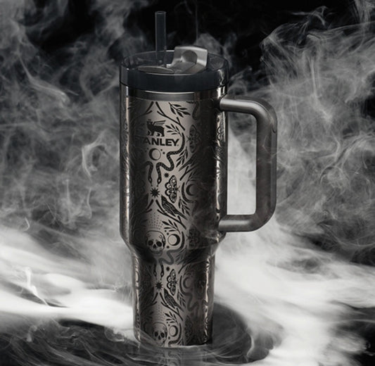 Stanley Halloween Quencher H2.0 Flowstate 40oz Tumbler Deadly Damask (READY TO SHIP)