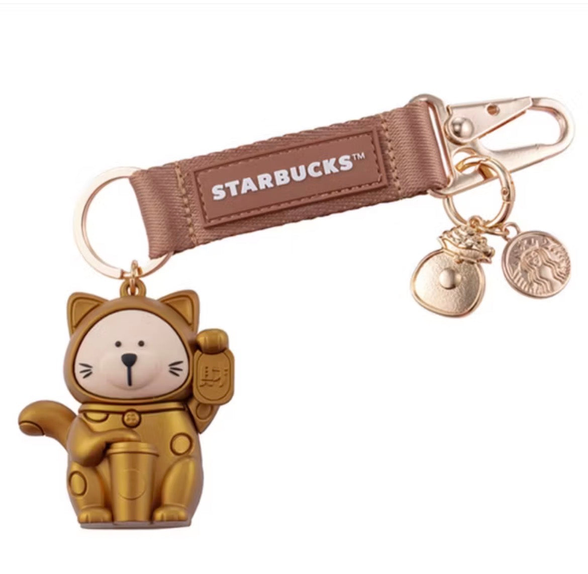 Starbucks Taiwan Lucky Cat Keychain (ships late March)