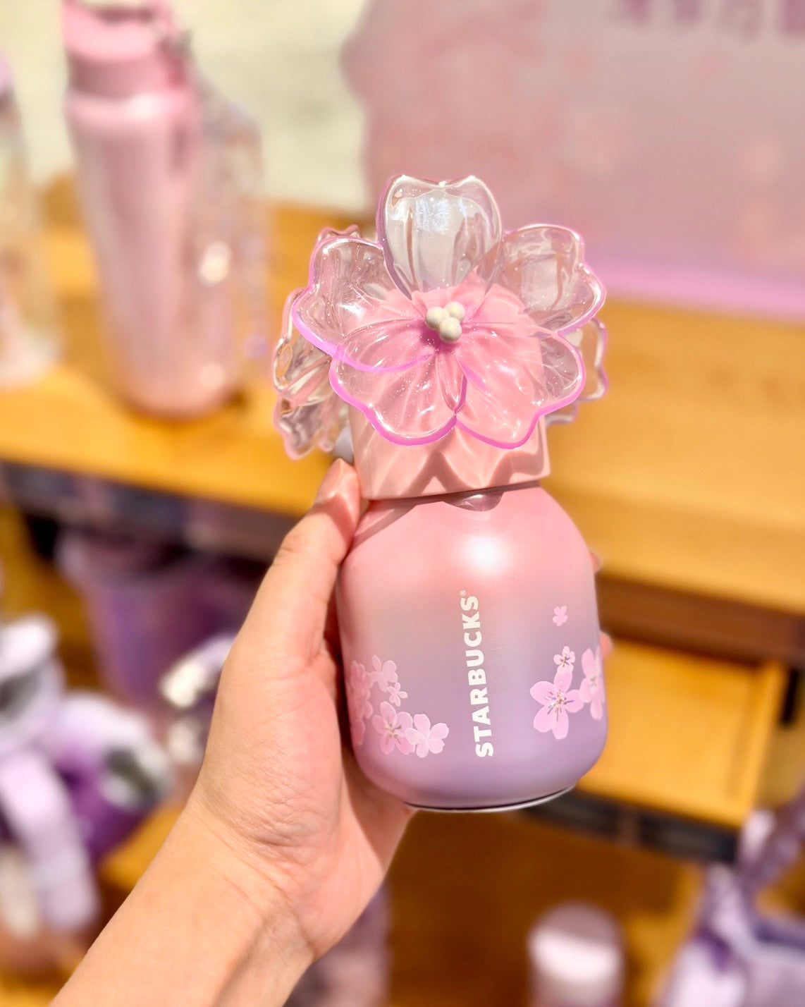 Starbucks China Twilight Sakura Series 7oz Perfume Bottle Shaped Tumbler (READY TO SHIP)