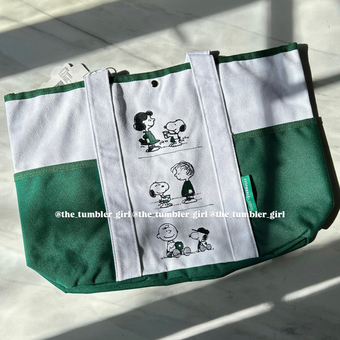 Starbucks China x PEANUTS Snoopy Canvas Tote Bag (READY TO SHIP)