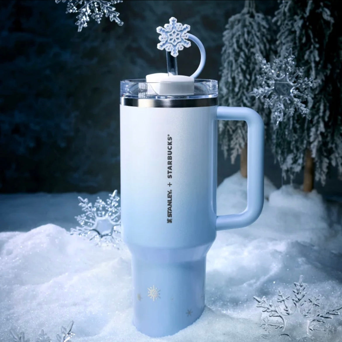 Starbucks China x Stanley Snowy Wonderland Series Stainless Steel Tumbler 40oz (READY TO SHIP)