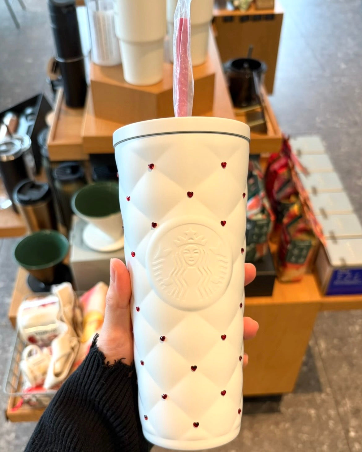 Starbucks China x The Devil Wears Prada Diamond Stainless Steel Tumbler 20oz with Card Holder (READY TO SHIP)