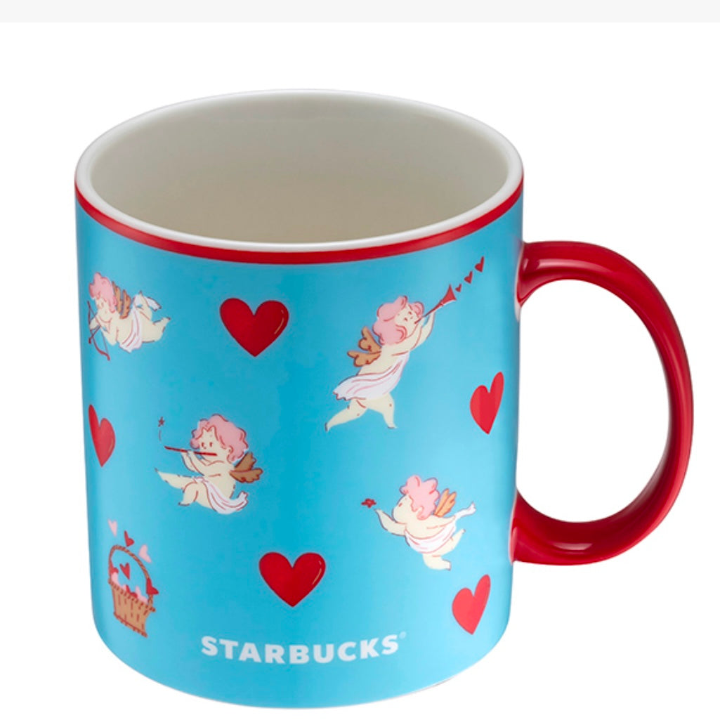 *PRE-ORDER* Starbucks Taiwan Blue & Red Cupid 16oz Ceramic Mug