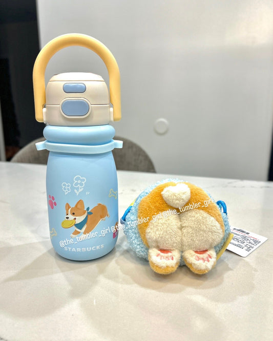 2026 China Exclusive Paw Series 18oz Corgi Stainless Steel Bottle With Coin Purse (READY TO SHIP)