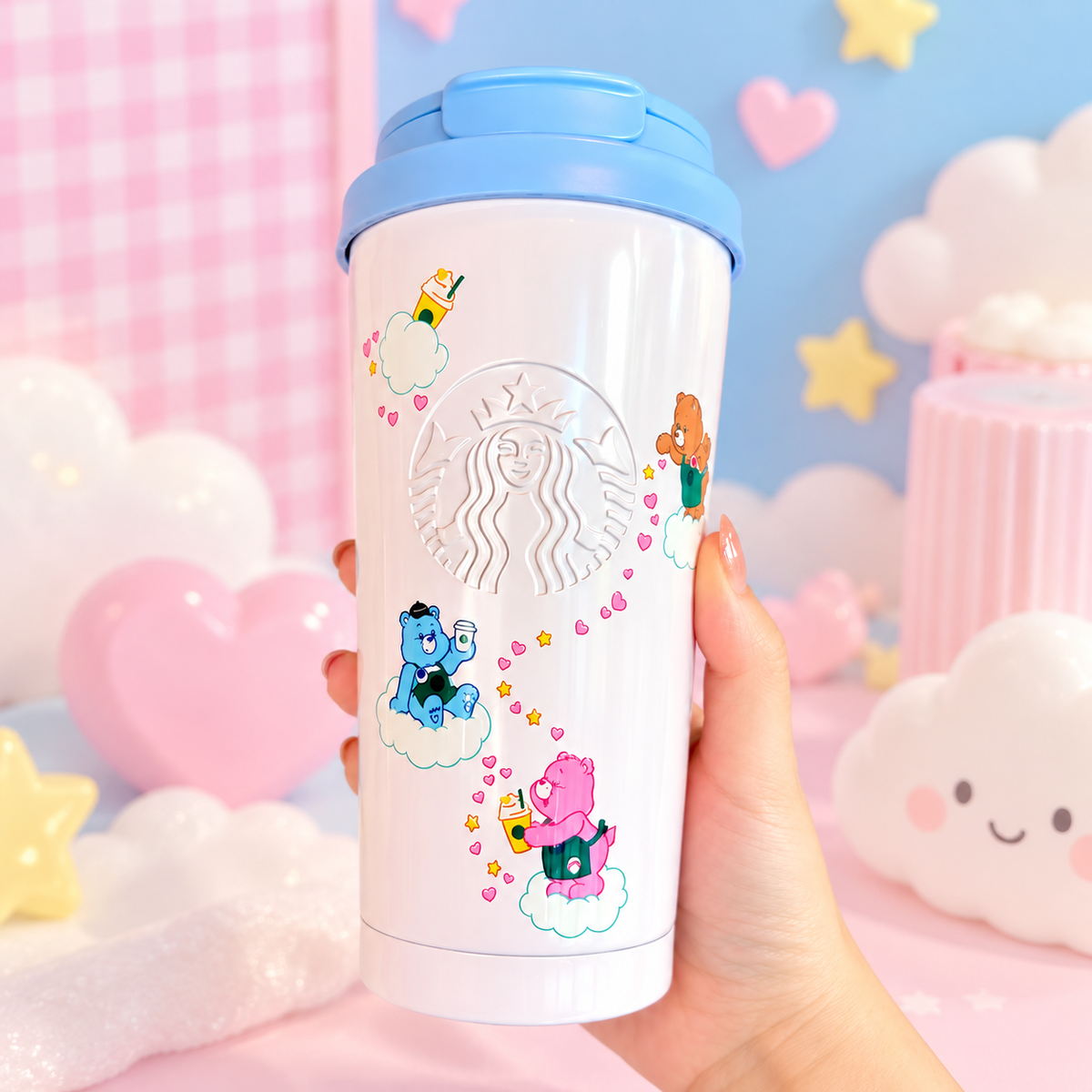 2026 Taiwan Exclusive Care Bears Collection 16oz Stainless Steel Tumbler (Ships Early November)