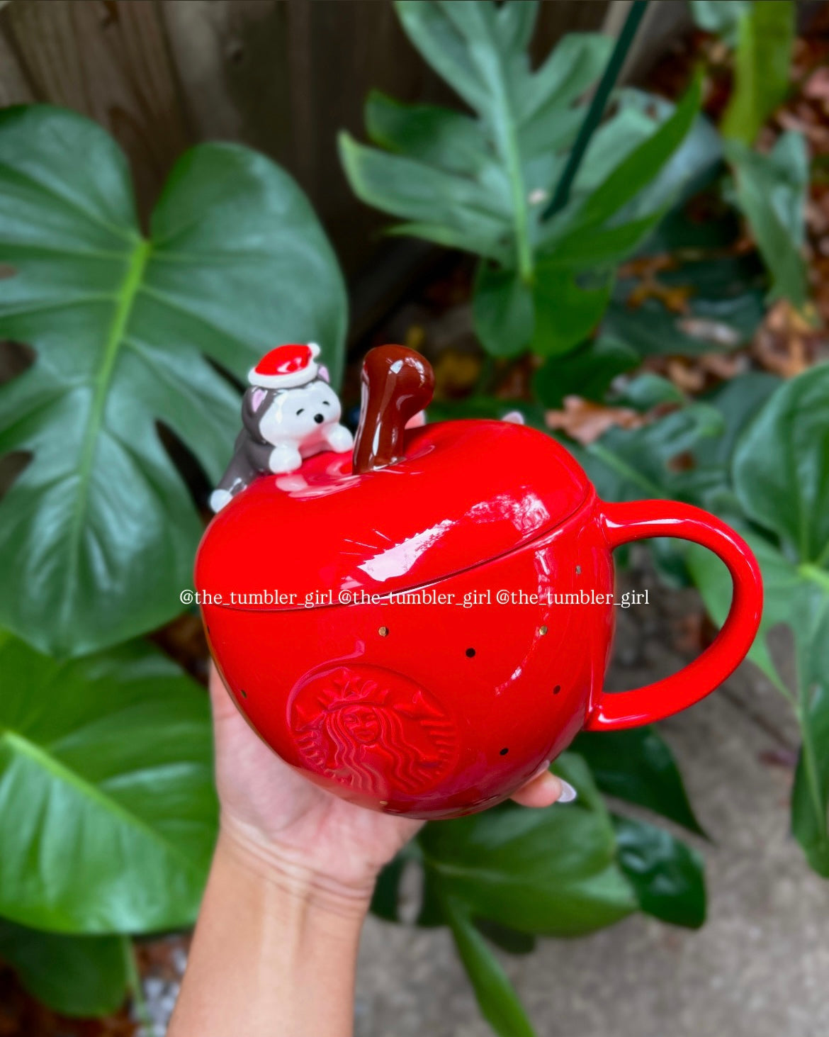 Starbucks China 2025 Holiday 13oz Apple & Husky Ceramic Mug (READY TO SHIP)