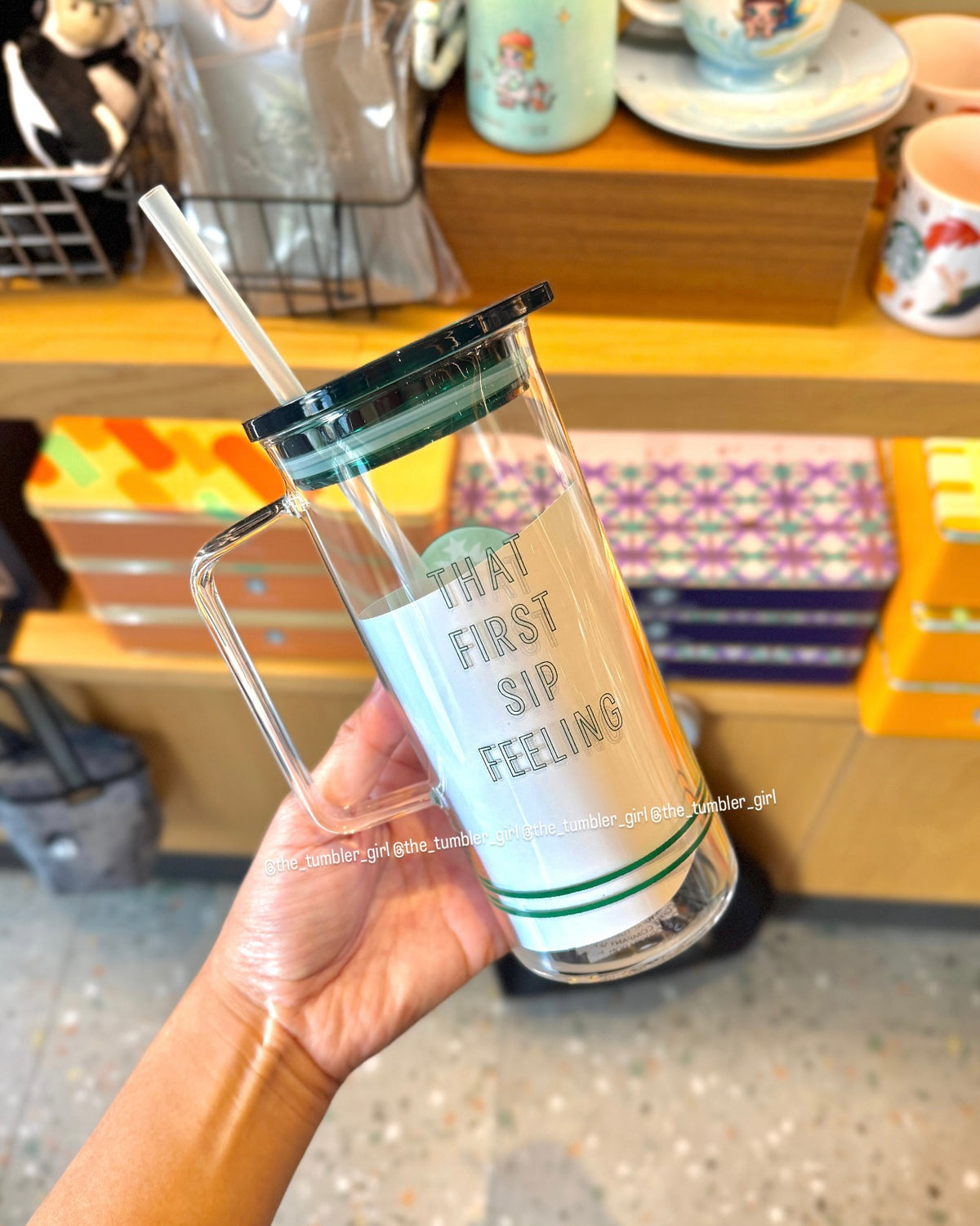 2026 Taiwan Exclusive 20oz Glass Cold Cup With Handle (Ships Early November)