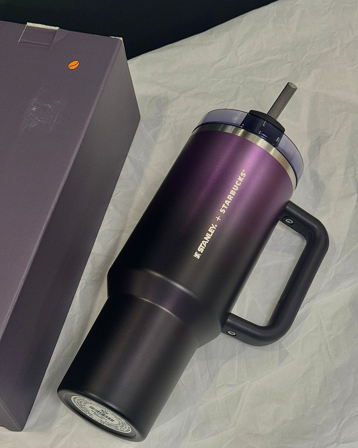 Starbucks China x Stanley 40oz Halloween Purple Black Gradient Stainless Steel Tumbler (READY TO SHIP)