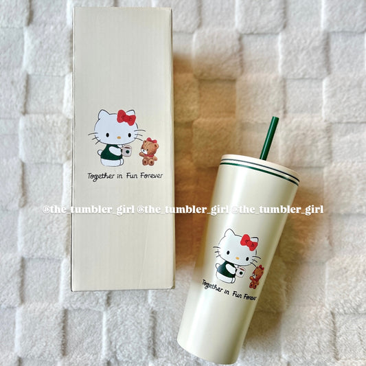 *LIMITED*Starbucks Hello Kitty 50th Anniversary 16oz Stainless Steel Tumbler