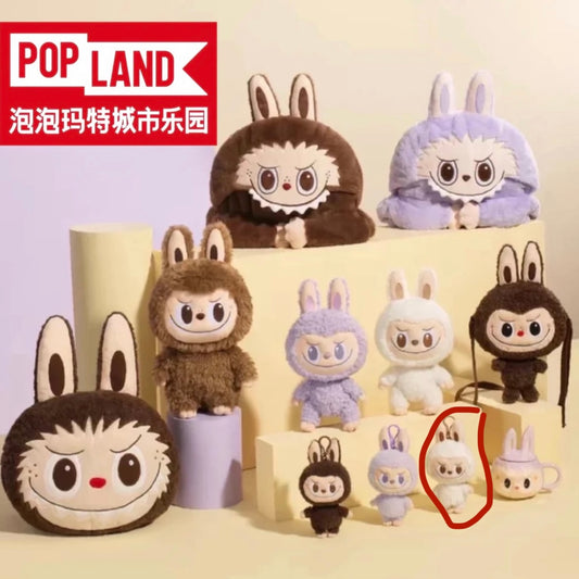 POP MART The Monsters Classic Series - LABUBU Plush Figure Pendant White  (POP LAND EXCLUSIVE)