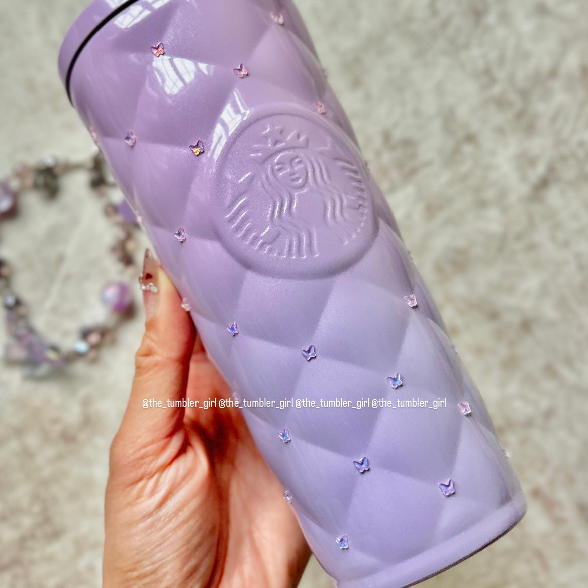 Starbucks China 2026 Sakura 20oz Double Lid Diamond Tumbler Gift Box (READY TO SHIP)