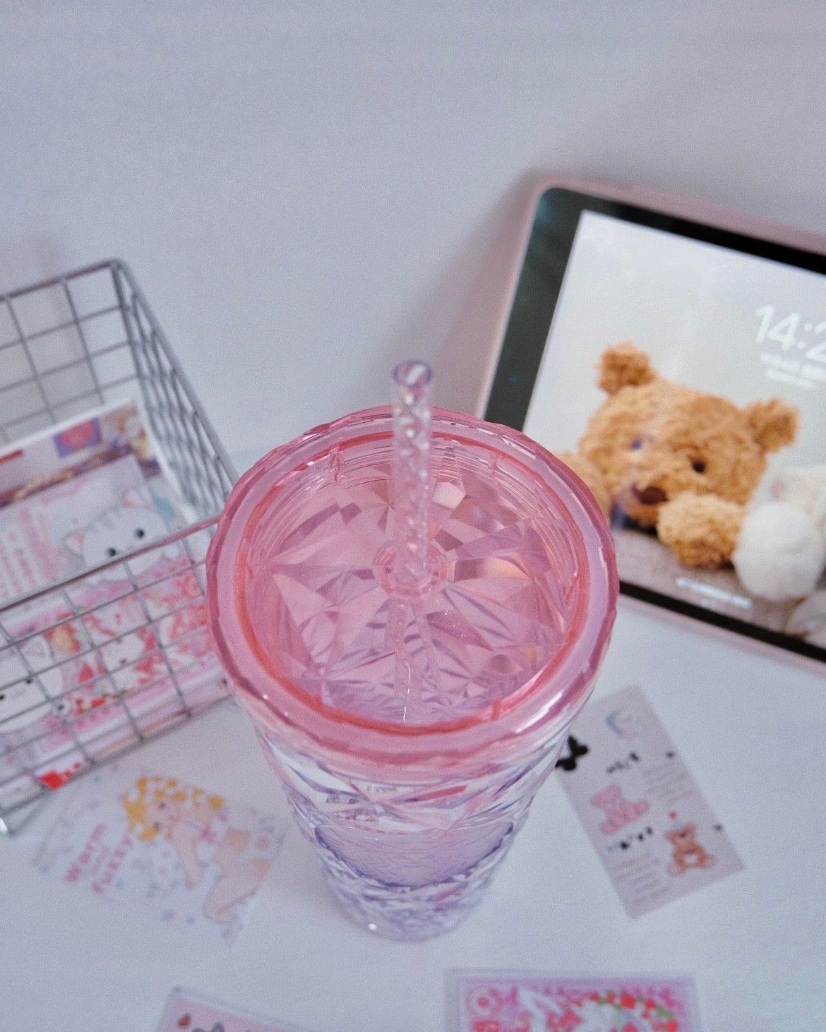 Starbucks China Pink Gradient Prism Cold Cup Tumbler (READY TO SHIP)