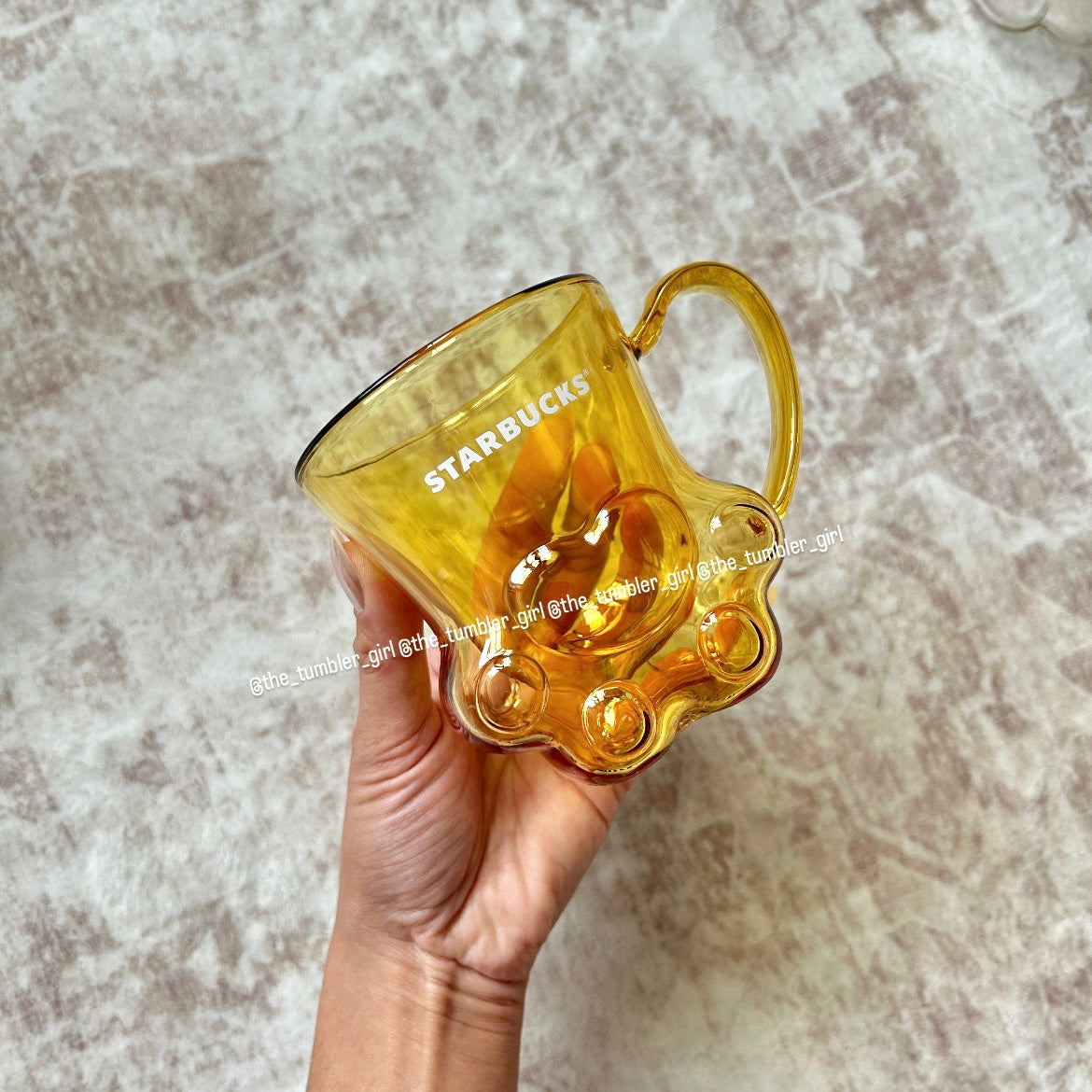 2026 Hong Kong Exclusive 8oz Cat Paw Glass Cup (READY TO SHIP)