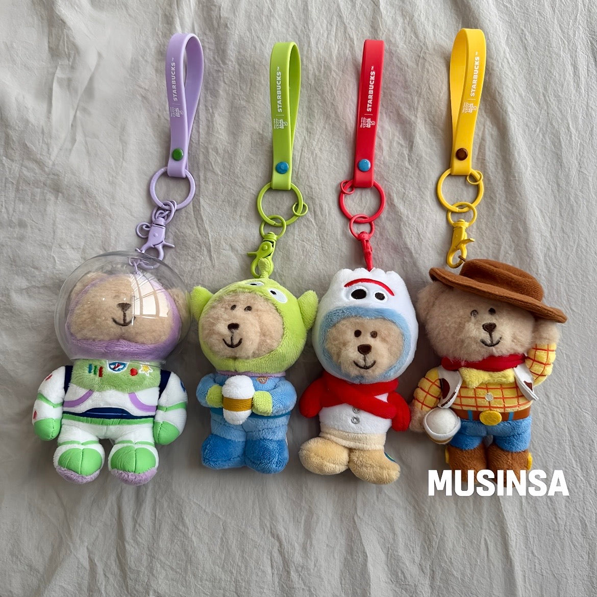 Starbucks Korea x Toy Story 5 Forky Bearista Keychain (Ships Mid May)
