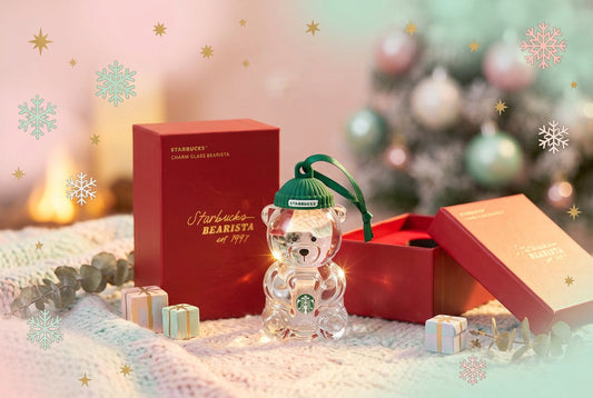 2026 Taiwan Exclusive Mini Bearista Glass Cup Ornament – Made of Glass (Ships Early November)