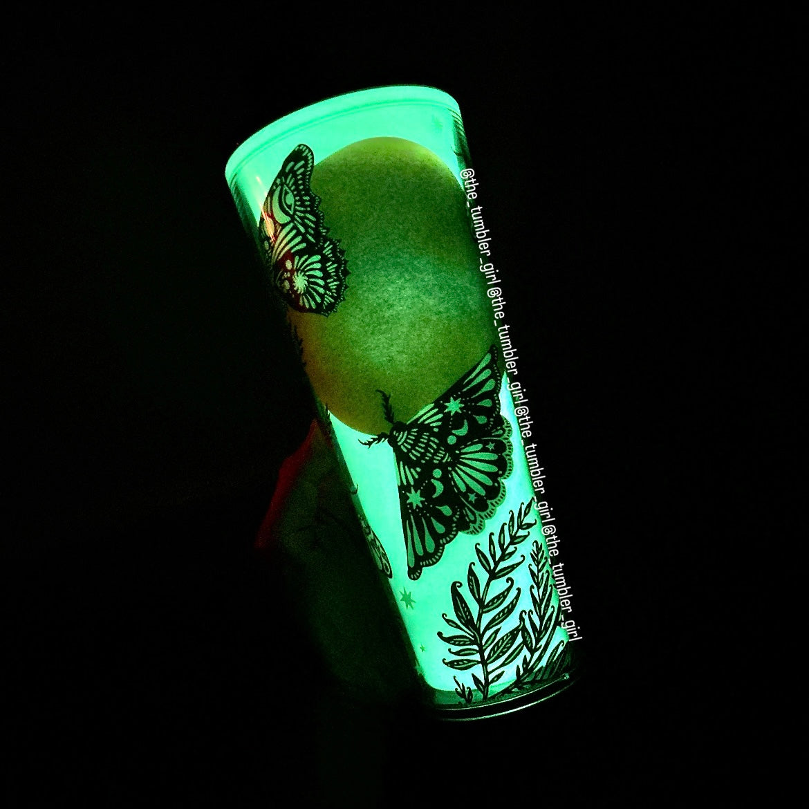Starbucks Halloween Glow in the Dark Night Moth Cold Cup Tumbler (READY TO SHIP)