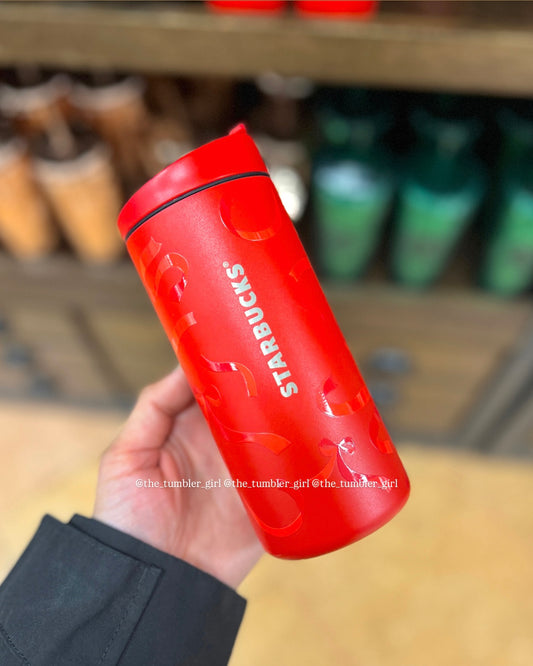 Starbucks x MiiR Holiday 2025 Red Bow Ribbons Stainless Steel Bottle 12oz (READY TO SHIP)
