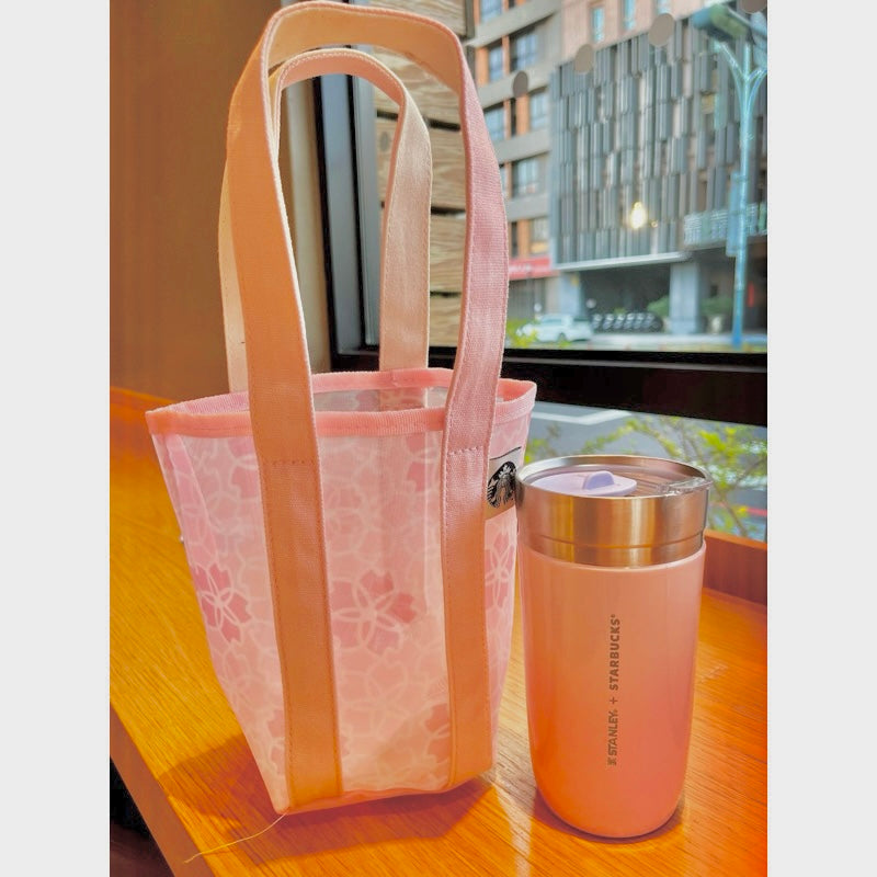 Starbucks Taiwan Pink Sakura sakura Mini Tote Bag