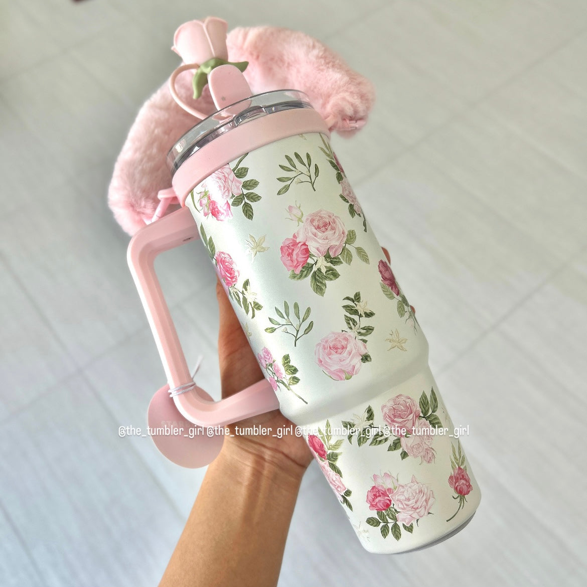 2026 China Exclusive Rose Garden Series 30oz Stainless Steel Tumbler With Cup Charm (READY TO SHIP)