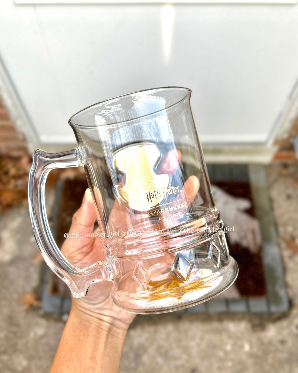 Starbucks China × Harry Potter Hogwarts Castle–Style Glass 30oz with Light-Up Coaster (READY TO SHIP)