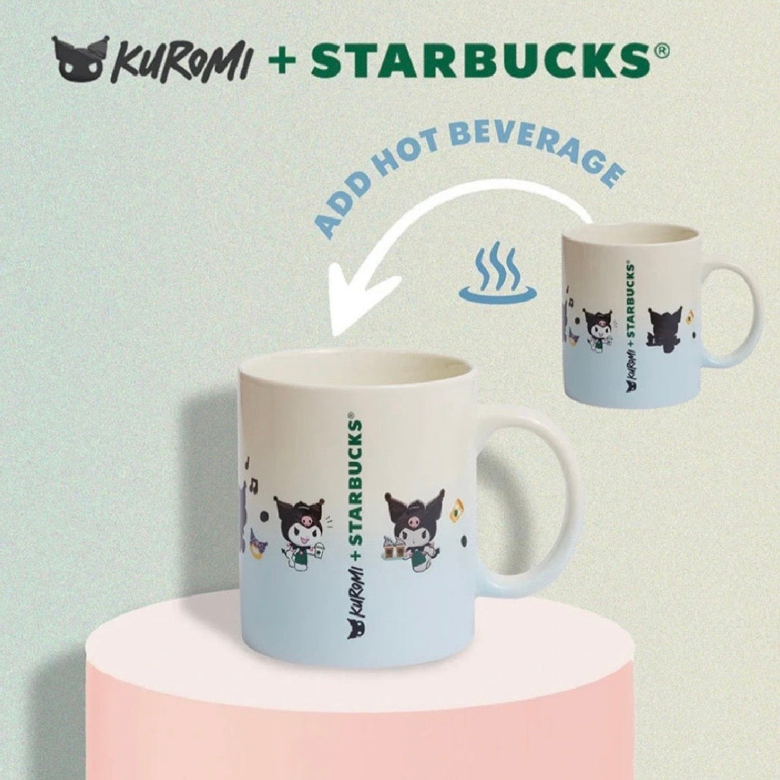 Starbucks Hong Kong x KUROMI 12oz Color Changing Ceramic Mug