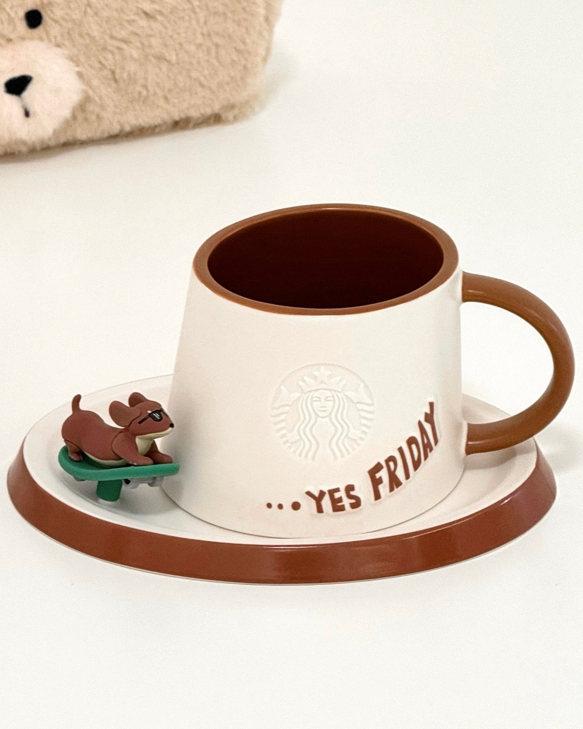 Starbucks China 2026 Paws Series 12oz Mug With Saucer Set