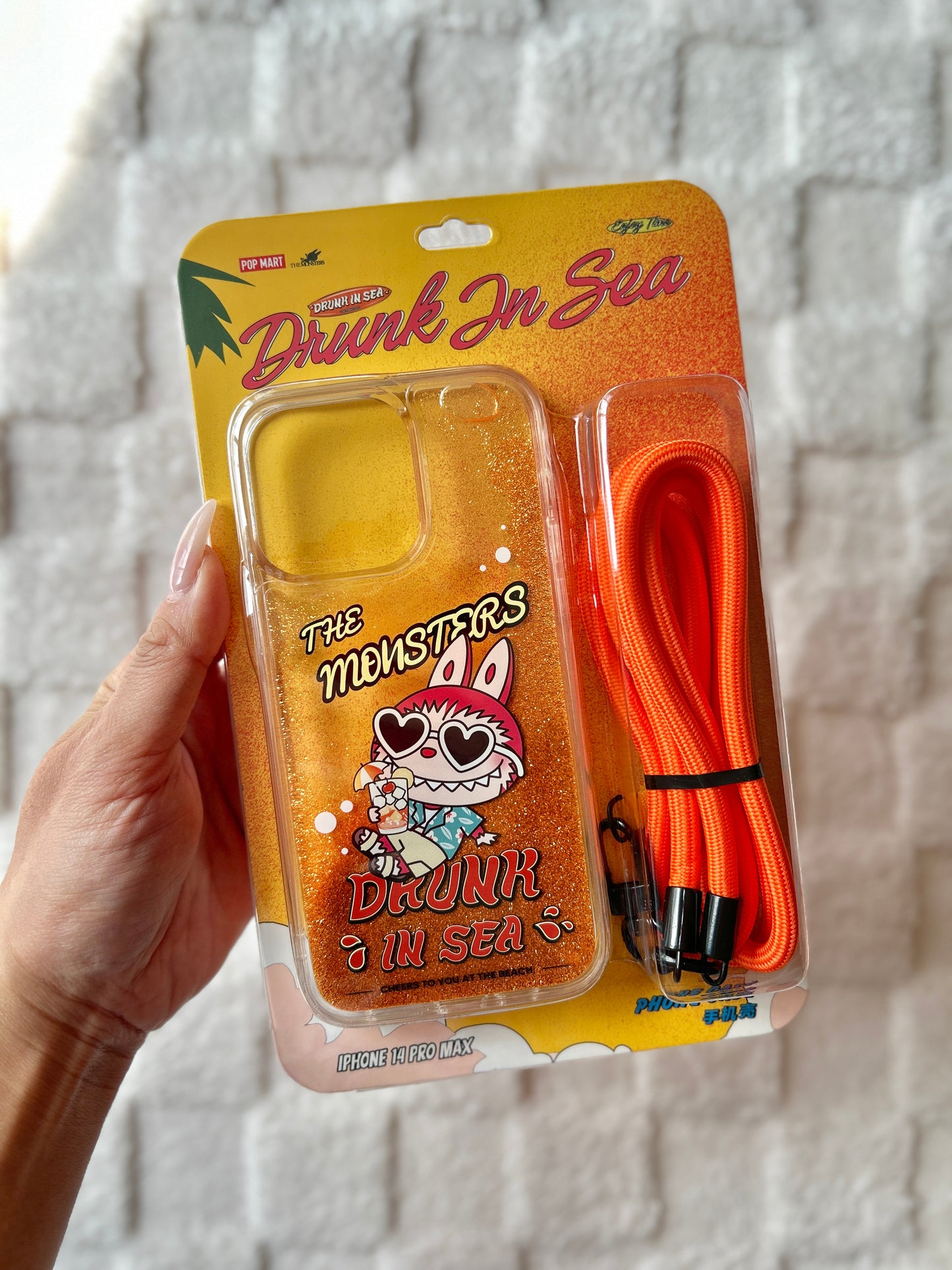 POP MART The Monsters LABUBU Drunk in Sea Series iPhone 14 Pro Max/15 Pro Phone Case