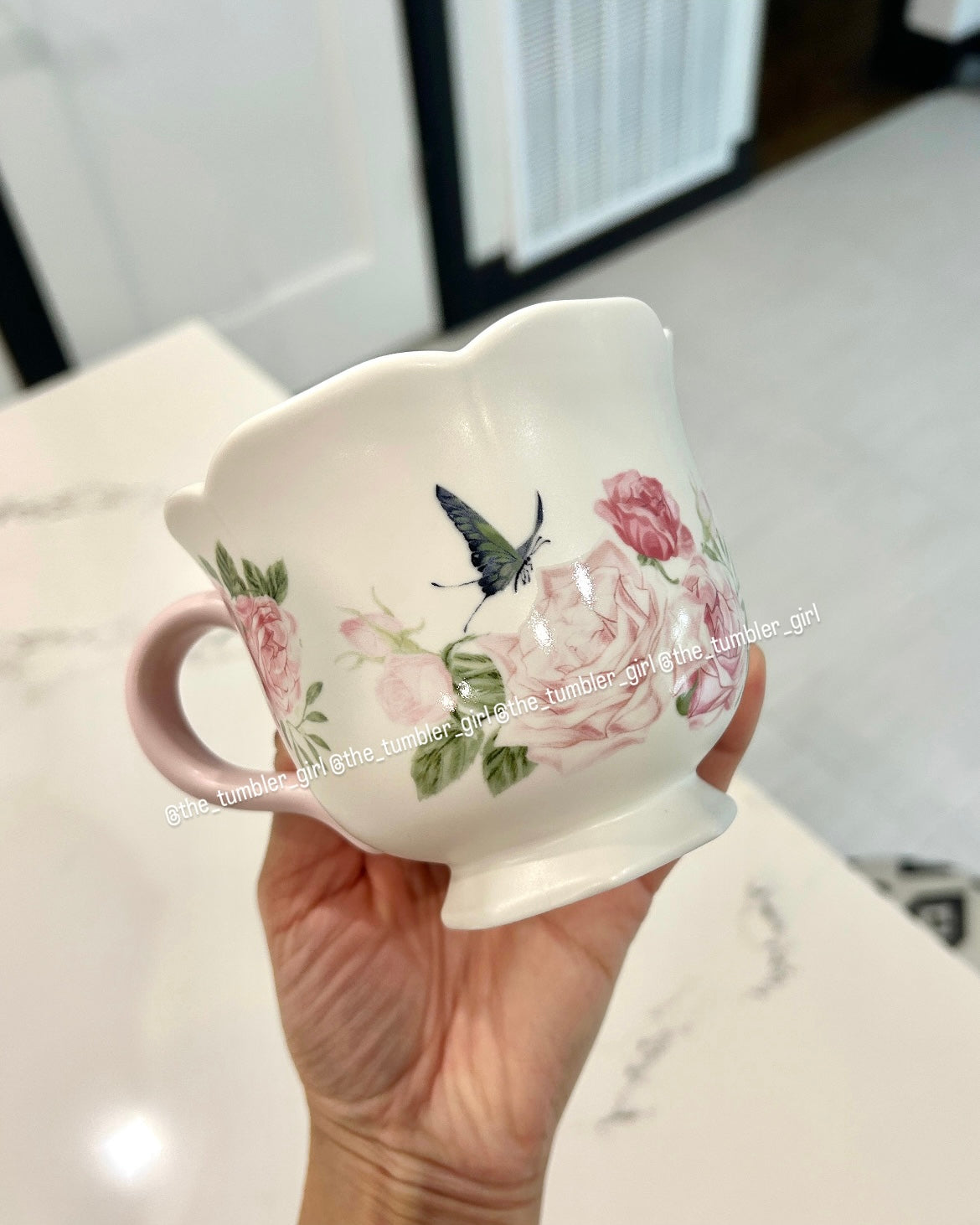 2026 China Exclusive Rose Garden Series 10oz Ceramic Mug With Stirrer (READY TO SHIP)
