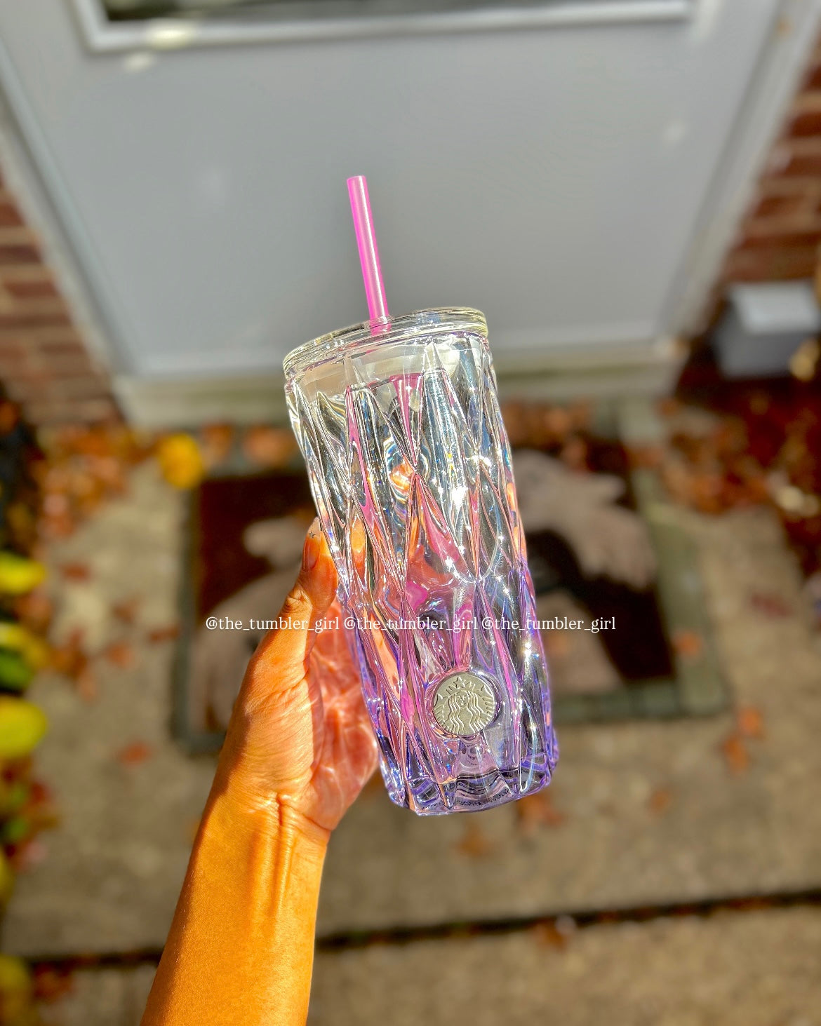 Starbucks 16oz Lavender Gradient Glass Cold Cup Hong Kong Exclusive (READY TO SHIP)