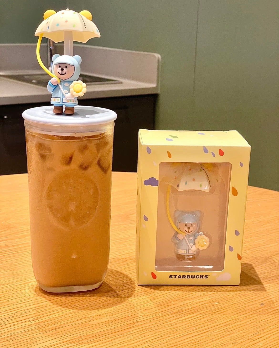 Starbucks China Rain or Shine Umbrella Bear Straw Cover (READY TO