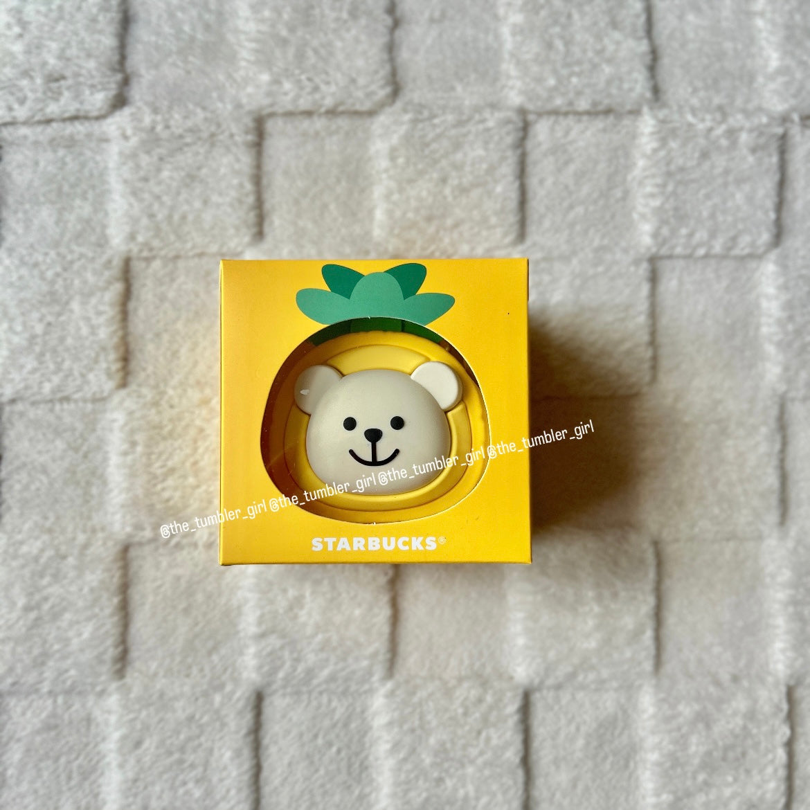 Starbucks China Tropical Pineapple Straw Holder Pouch + Reusable Silicone Straw (READY TO SHIP)