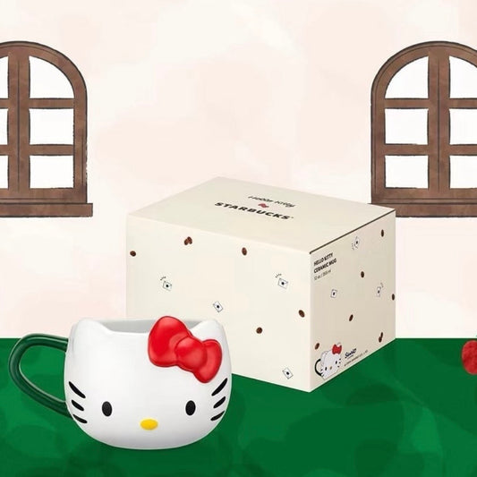 Starbucks Taiwan x Hello Kitty 50th Anniversary 12oz Ceramic Mug (READY TO SHIP)
