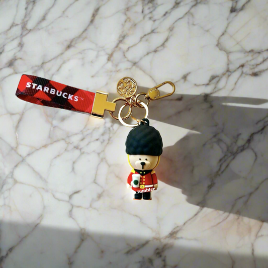 *LIMITED* Starbucks Taiwan 2024 Christmas Series British Soldier KeyChain