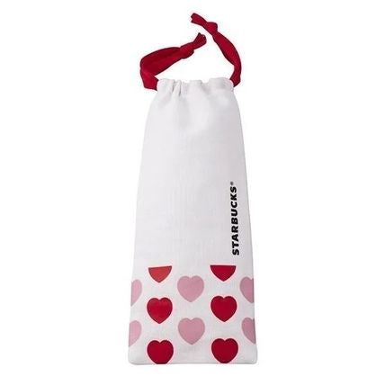 Starbucks Taiwan Valentine’s release dessert fork set with pouch