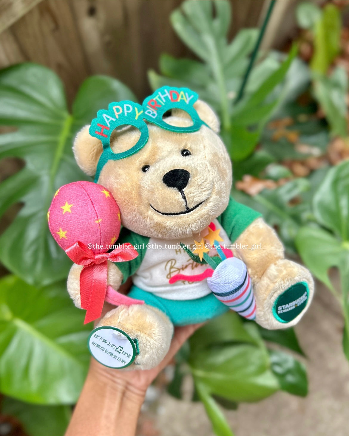 Starbucks China Happy Birthday Singing Bearista Plushie (READY TO SHIP)