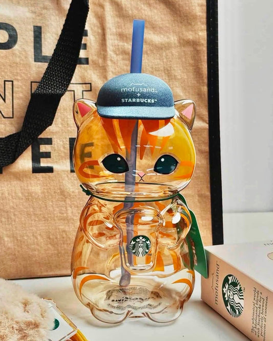 2026 Singapore Exclusive Mofusand Cat Glass Cold Cup  (Ships Late September)