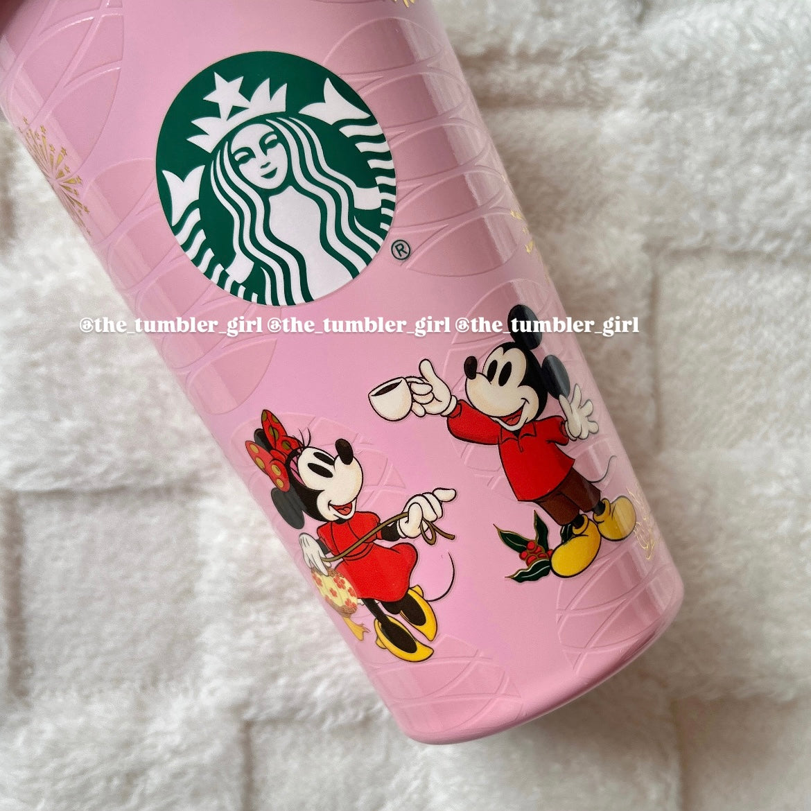 Starbucks China x Disney 2025 Mickey and Minnie 15oz Stainless Steel Tumbler (READY TO SHIP)