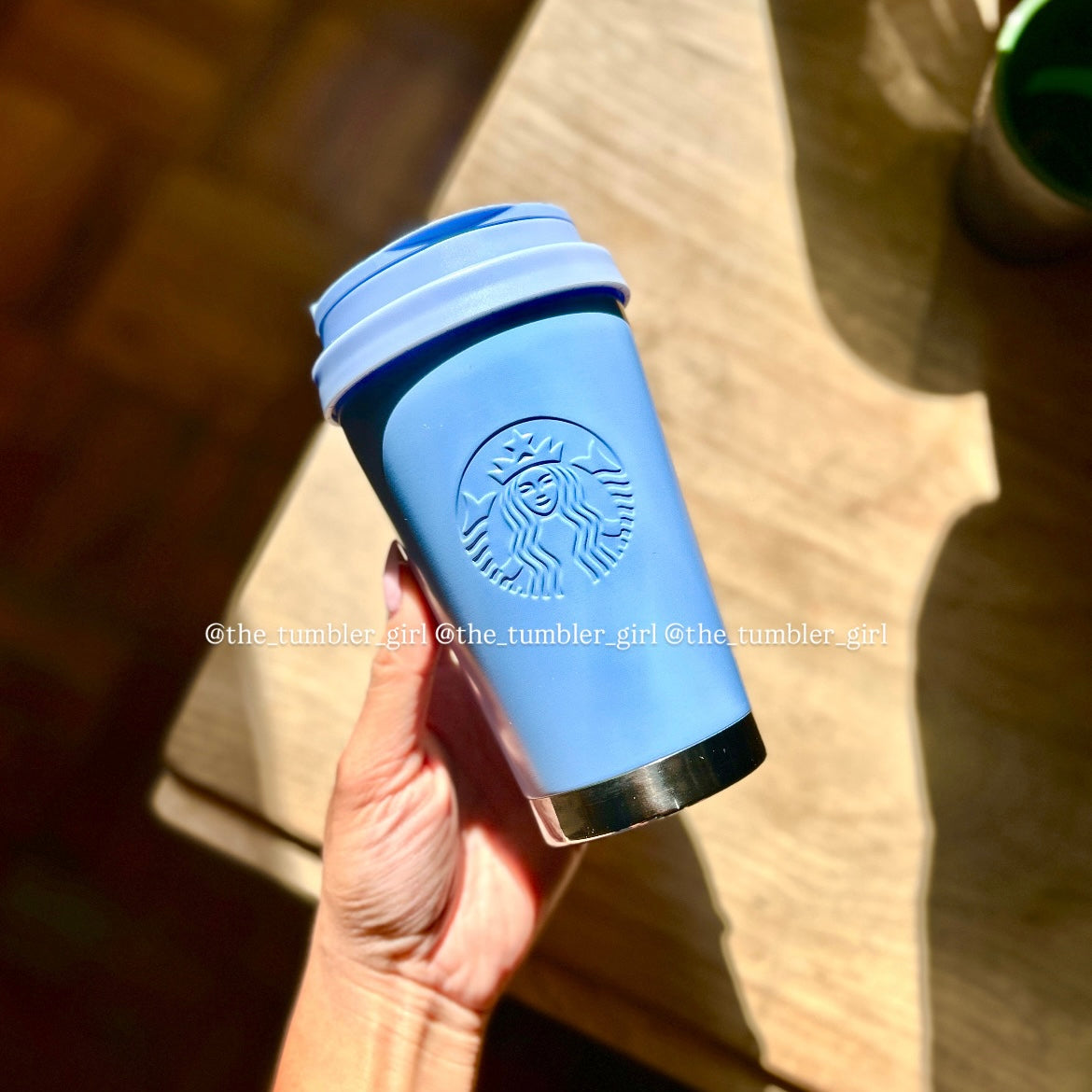 Starbucks Thailand Sky Blue 12oz Stainless Steel Tumbler