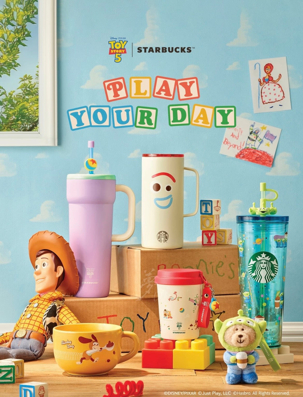 Starbucks Korea x Toy Story 5 Brown Bowling Bag (Ships Mid May)